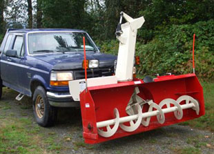 snowvac truck mounted snowblower
